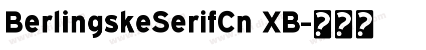 BerlingskeSerifCn XB字体转换